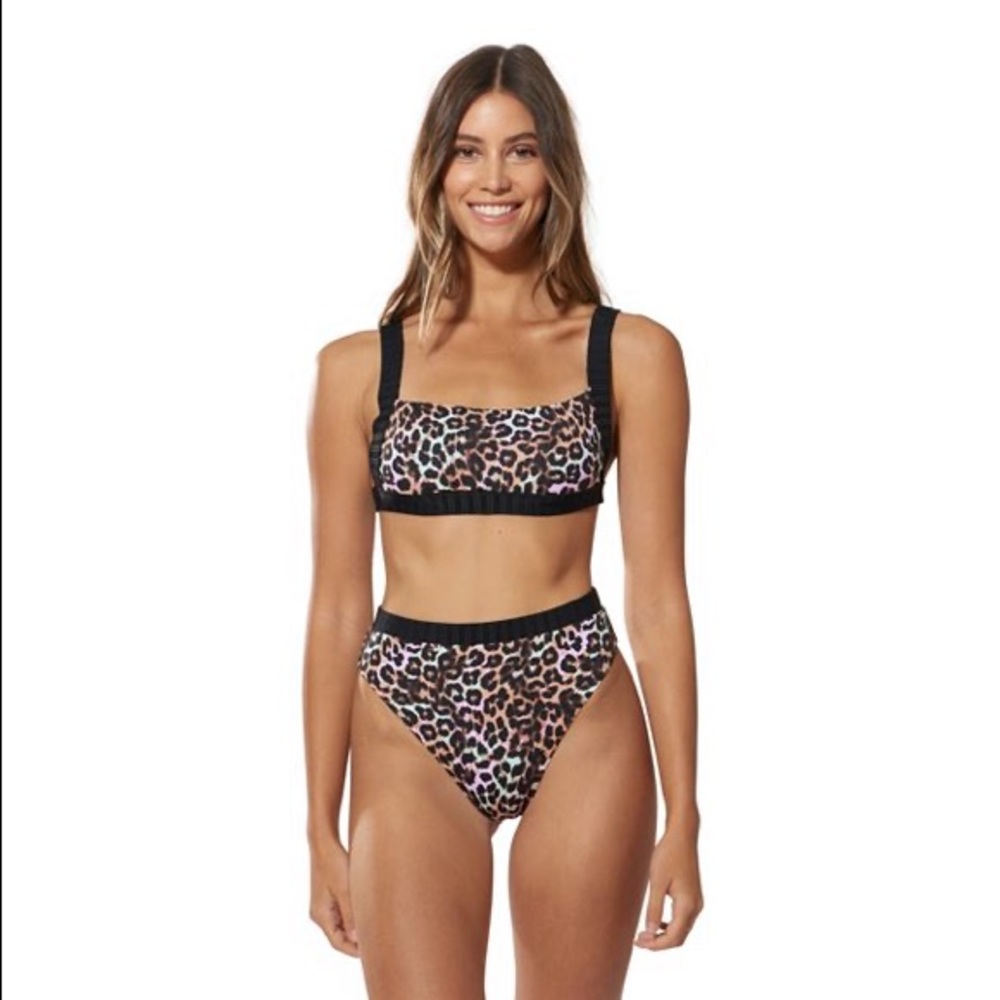 Dolce Vita NWT Cheetah High Wasted Bikini